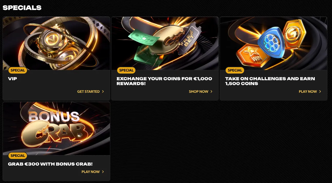 Offers and bonuses for regular customers